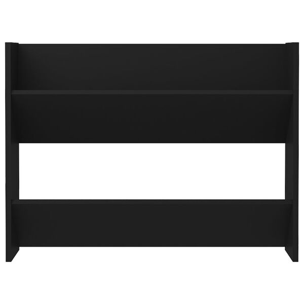 vidaXL Wall Shoe Cabinet Black 80x18x60 cm Engineered Wood