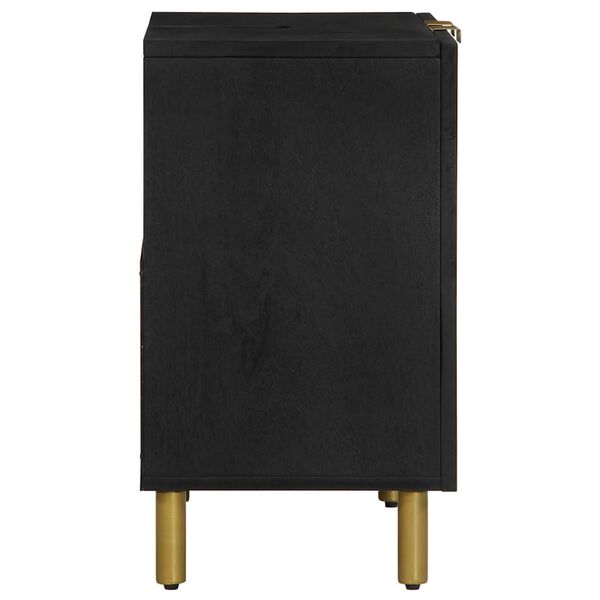 vidaXL Bathroom Sink Cabinet Black 62x33x58 cm Engineered Wood