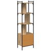 vidaXL Bookcase Artisan Oak 44.5 x 30 x 154.5 cm Engineered Wood