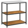 vidaXL Kitchen Storage Set with Shelf 2 pcs Rusty Weathering Steel