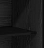 vidaXL Wardrobe with Shelf Black Oak 80 x 50 x 200 cm Engineered Wood