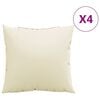 vidaXL Sofa Cushions 4 pcs Cream 60x60 cm Fabric