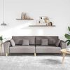 vidaXL Fabric Sofa with Cushion Taupe 208 cm Fabric