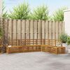 vidaXL Outdoor Sofa Set 6 Piece Natural Solid Acacia Wood