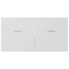 vidaXL 2 Piece Bathroom Furniture Set White Engineered Wood