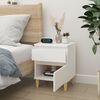 vidaXL Bedside Cabinet White 40x35x50 cm