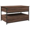 vidaXL Coffee Table Brown Oak 85x50x50 cm Engineered Wood and Metal