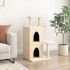 vidaXL Cat Tree with Sisal Scratching Posts Cream 97 cm