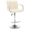 vidaXL Bar Stools 2 pcs Cream Faux Leather