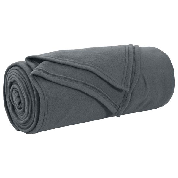 vidaXL Throw Blankets 6 pcs Dark Grey 170 x 130 cm Fleece