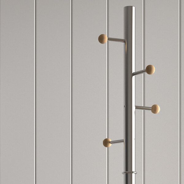 Rousseau Coat Rack Argan Metal Silver