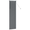 vidaXL Window Blind with Curtains Manual Dark grey Aluminium