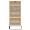 vidaXL Shoe Cabinet White 52x25x120 cm Engineered Wood