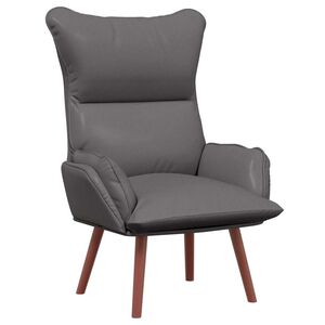 vidaXL Relaxing Chair Grey 69 x 74 x 93 cm Faux leather