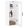 vidaXL Wall Mounted Cabinet High Gloss White 34.5x34x90 cm