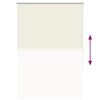vidaXL Roller Blind Blackout Off White 115x175 cm Fabric Width 110.7 cm Polyester