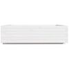 vidaXL Garden Planter White 90x90x26.5 cm Solid Wood Pine