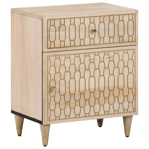 vidaXL Bedside Cabinet 50x33x60 cm Solid Wood Mango
