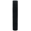 vidaXL Euro Fence Grey 1.5 x 10 m PVC-coated iron