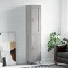 vidaXL Highboard Grey Sonoma 34.5x34x180 cm Engineered Wood