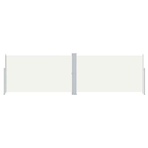 vidaXL Retractable Side Awning Cream 180x600 cm