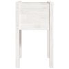 vidaXL Garden Planters 2 pcs White 40x40x70 cm Solid Pinewood
