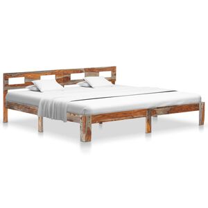 vidaXL Bed Frame without Mattress Solid Wood 200x200cm