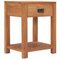 vidaXL bedside Cabinet 35x35x50 cm Solid Teak Wood