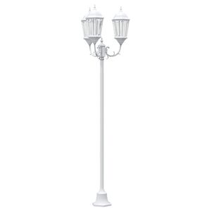 vidaXL Garden Light White 57 x 49 x 241 cm Aluminium and Glass