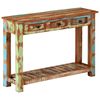 vidaXL Console Table 110x30x76 cm Solid Wood Reclaimed