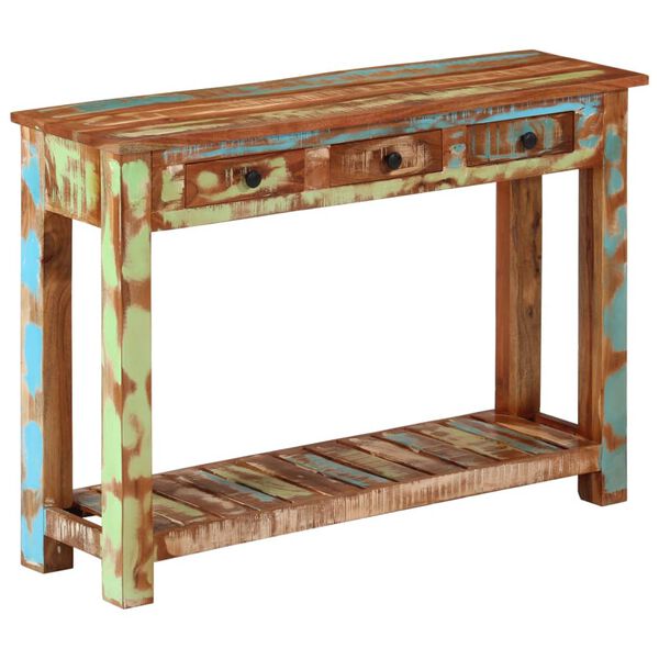 vidaXL Console Table 110x30x76 cm Solid Wood Reclaimed