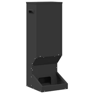 vidaXL Deer Feeder Black 28 x 30 x 80 cm 3 kg Cold-Rolled Steel