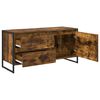 vidaXL TV Cabinet Smoke Oak 100 x 36 x 49.5 cm Engineered Wood
