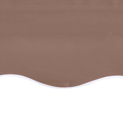 vidaXL Replacement Fabric for Awning Brown 4x3.5 m