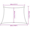 vidaXL Sunshade Sail 160 g/m² Trapezium Light Grey 4/5x3 m HDPE