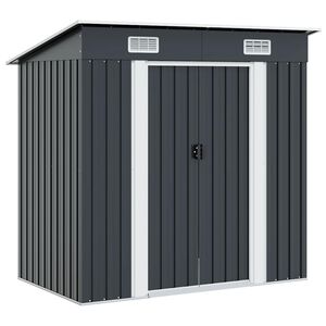 vidaXL Garden Shed Anthracite Steel