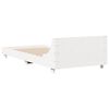 vidaXL Bed Frame without Mattress White 100x200 cm Solid Wood Pine