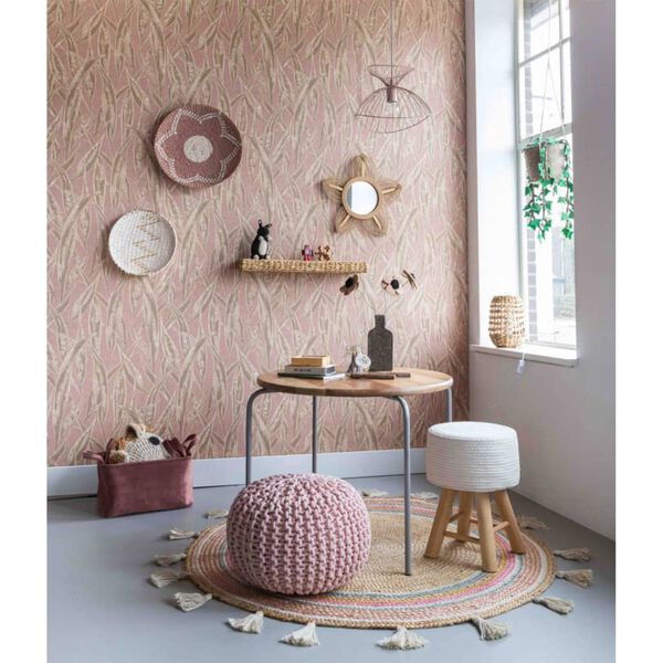 KidsDepot Circle Play Table 72 cm Mango Wood Grey