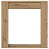 vidaXL Fireplace Surround Artisan Oak 100x20x100 cm Engineered Wood