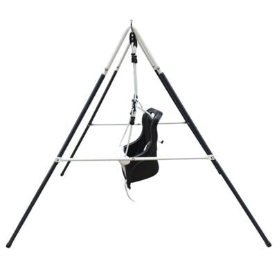 AXI Baby Swing with Seat Metal 146x94x118 cm Anthracite and Cream