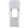 vidaXL Dressing Console Table with Three Drawers White