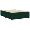 vidaXL Bed Frame without Mattress Dark Green 140x190 cm Velvet