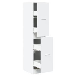 vidaXL Apothecary Cabinet White 30x41x144.5 cm Engineered Wood