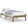 810005 vidaXL Bed Frame without Mattress Honey Brown Solid Wood 90x200 cm