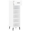 vidaXL Shoe Cabinet White 30x35x105 cm Engineered Wood