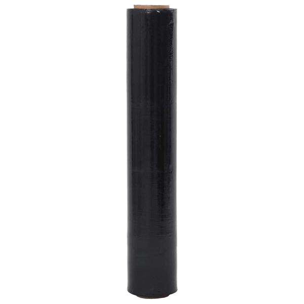 vidaXL Stretch Film 6 pcs Black 20 &mu;m 50 cm x 300 m