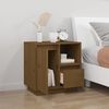 vidaXL Bedside Cabinet Honey Brown 50x34x50 cm Solid Wood Pine