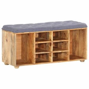 vidaXL Hall Bench 100x35x47 cm Solid Mango Wood