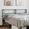 vidaXL Metal Replace Headboard Black 150 cm