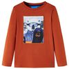 Kids' T-shirt with Long Sleeves Light Rust 116